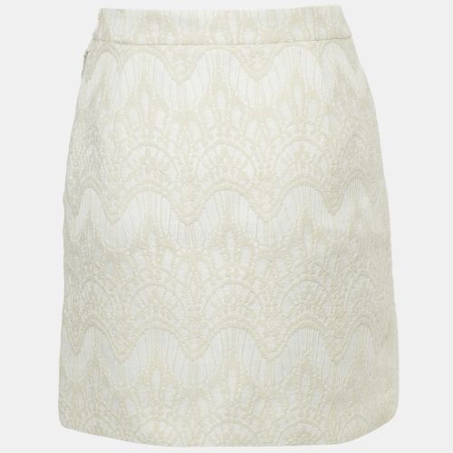 Jacquard Ruffled Mini Skirt S - Maje - Modalova