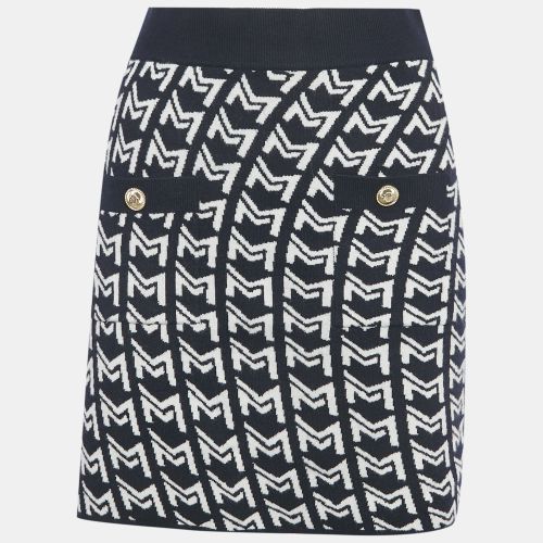Monogram Jacquard Knit Mini Skirt M - Maje - Modalova