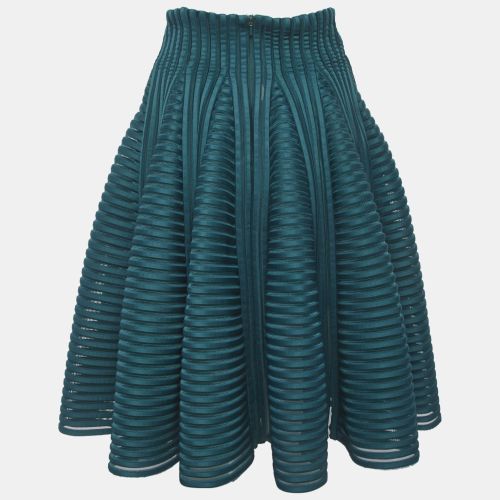 Maje Green Mesh Julien Mini Skirt S - Maje - Modalova