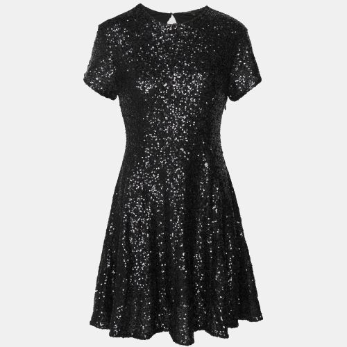 Sequin Flared Mini Dress S - Maje - Modalova