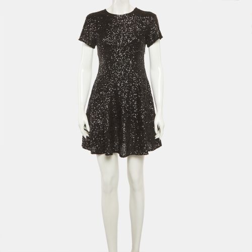 Sequin Flared Mini Dress S - Maje - Modalova