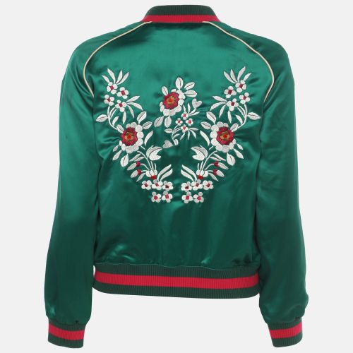 Maje Green Nylon Zip-Front Jacket S - Maje - Modalova