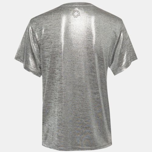Lamé Jersey T-Shirt S - Maje - Modalova