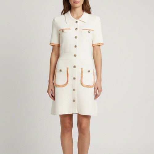 Bouclé Knit Braid Trim Risal Mini Dress S - Maje - Modalova
