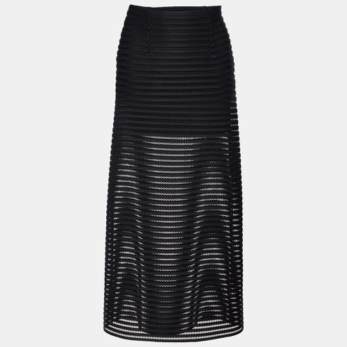 Maje Black Mesh & Jersey Jeunesse Maxi Skirt S - Maje - Modalova