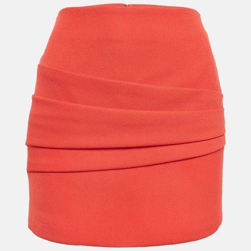 Maje Red Crepe Pleated Mini Skirt S - Maje - Modalova