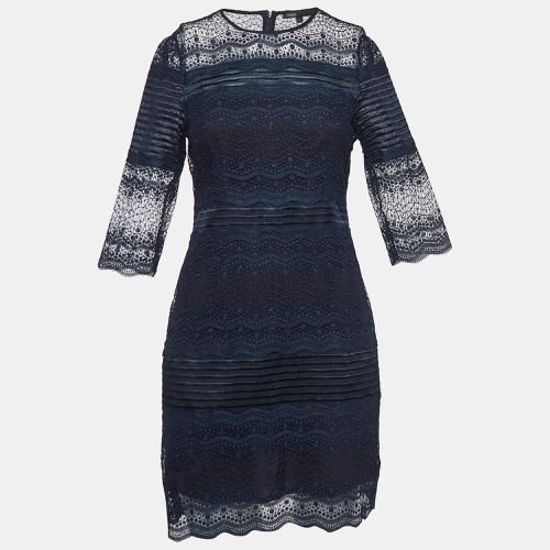 Maje Navy Lace Mini Dress S - Maje - Modalova