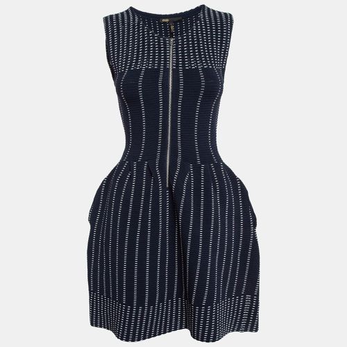 Maje Navy Blue Stripe Stretch Knit Moulante Nuit Dress S - Maje - Modalova