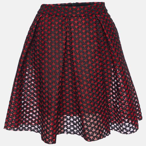 Maje Rouje Embroidered Mesh Juliette Flared Skirt S - Maje - Modalova