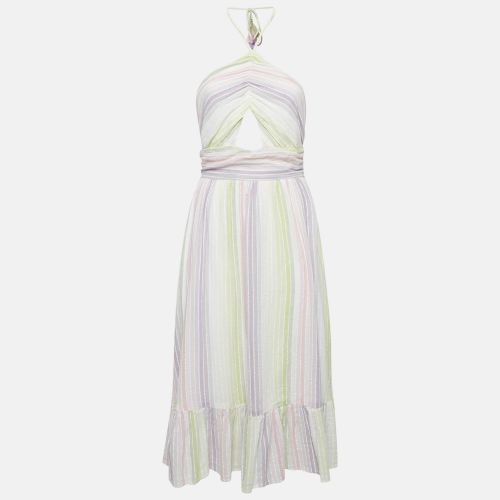 Majorelle Multicolor Candy Stripes Cotton Midi Dress S - Majorelle - Modalova