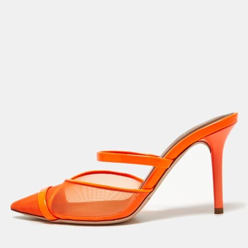 Malone Souliers Orange Mesh and Patent Leather Clio Mules Size 35 - Malone Souliers - Modalova