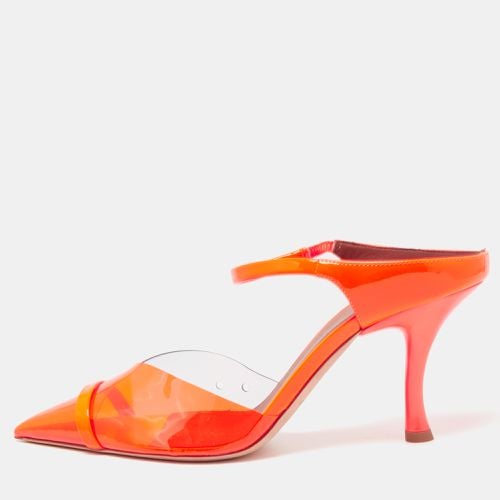 Malone Souliers Neon Orange PVC and Patent Leather Lona Mules Size 39.5 - Malone Souliers - Modalova