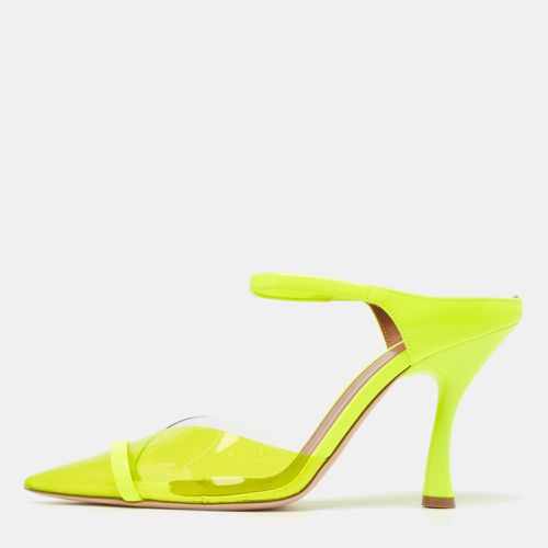 Malone Souliers Neon Yellow PVC and Patent Leather Iona Mules Size 38.5 - Malone Souliers - Modalova