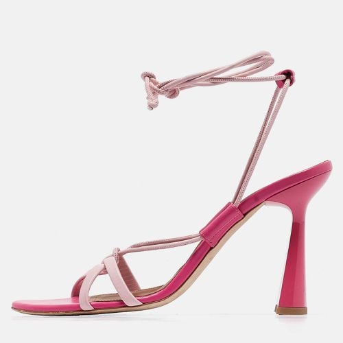 Malone Souliers Pink Leather Ankle Wrap Sandals Size 40 - Malone Souliers - Modalova