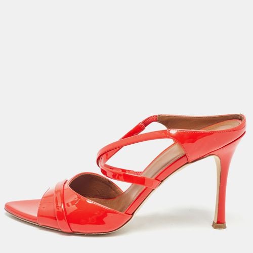 Malone Souliers Red Patent Leather Ankle Strap Sandals Size 39 - Malone Souliers - Modalova