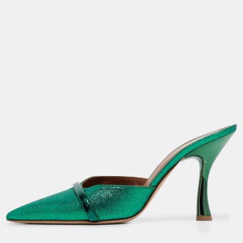 Malone Souliers Green Glitter and Leather Mules Size 38 - Malone Souliers - Modalova