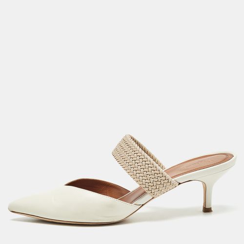 Malone Souliers Cream Leather and Elastic Maisie Mules Size 40 - Malone Souliers - Modalova