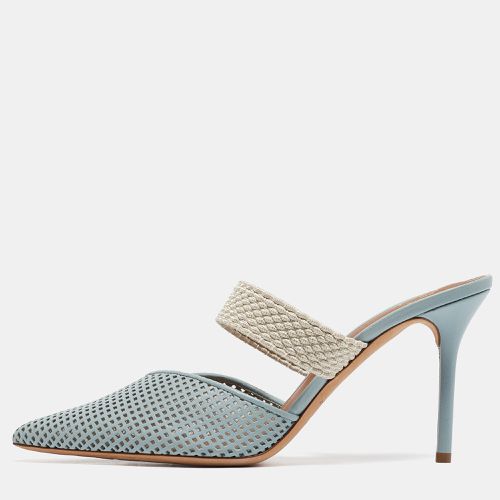 Malone Souliers Blue Perforated Leather Maisie Mules Size 41 - Malone Souliers - Modalova