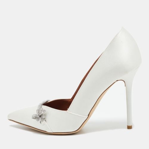 Malone Souliers White Satin Lowe Pumps Size 37 - Malone Souliers - Modalova