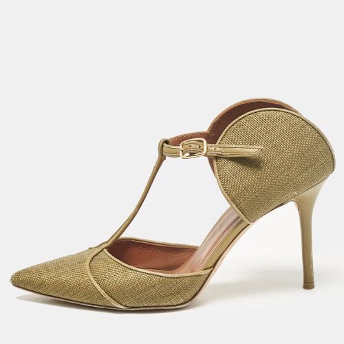 Malone Souliers Green Leather and Raffia Pumps Size 39 - Malone Souliers - Modalova