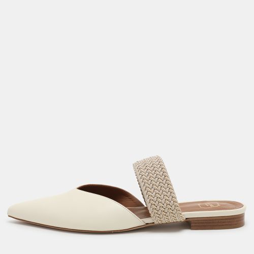 Malone Souliers Cream Leather and Elastic Maisie Mules Size 37 - Malone Souliers - Modalova