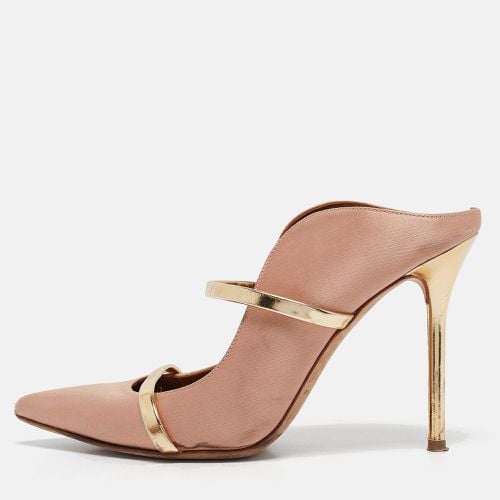 Malone Souliers Pink/Gold Leather and Satin Maureen Pumps Size 39 - Malone Souliers - Modalova