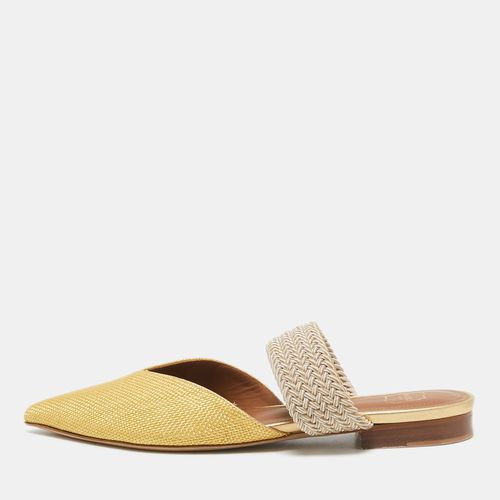 Malone Souliers Yellow Raffia Stretch Band Maisie Flats 36 - Malone Souliers - Modalova