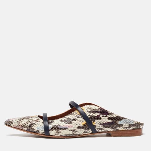 Malone Souliers Multicolor Python and Leather Maureen Flat Mules Size 38.5 - Malone Souliers - Modalova