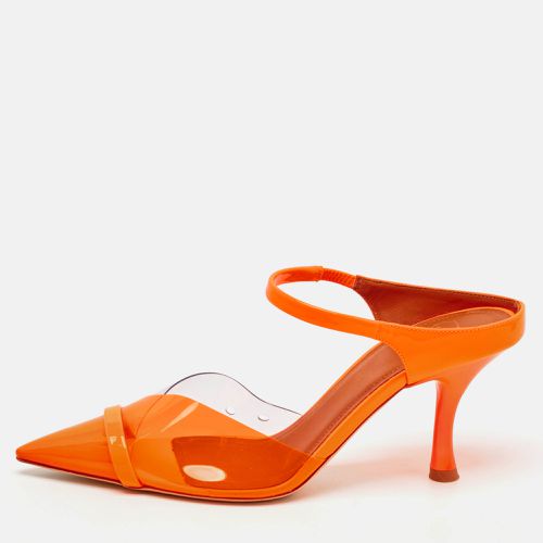 Malone Souliers Neon Orange PVC and Patent Leather Lona Mules Size 37 - Malone Souliers - Modalova