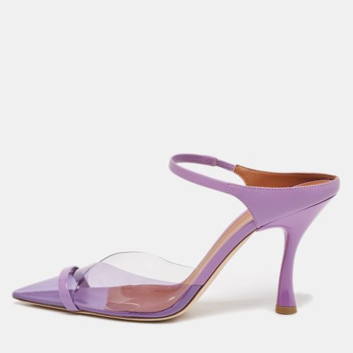 Malone Souliers Purple Leather and PVC Lona Mules Size 41 - Malone Souliers - Modalova