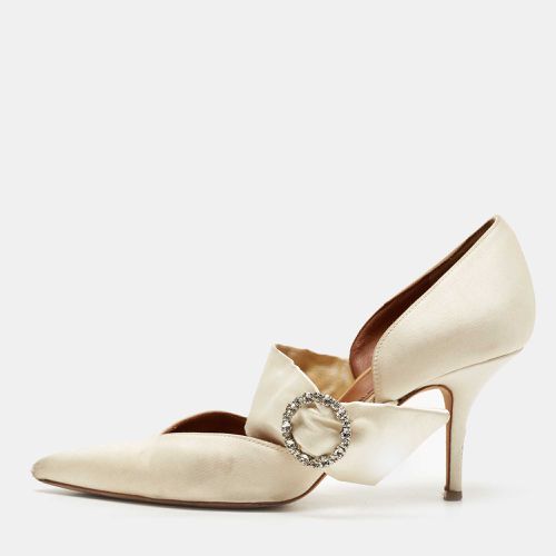 Malone Souliers White Satin Maite Pumps Size 39.5 - Malone Souliers - Modalova