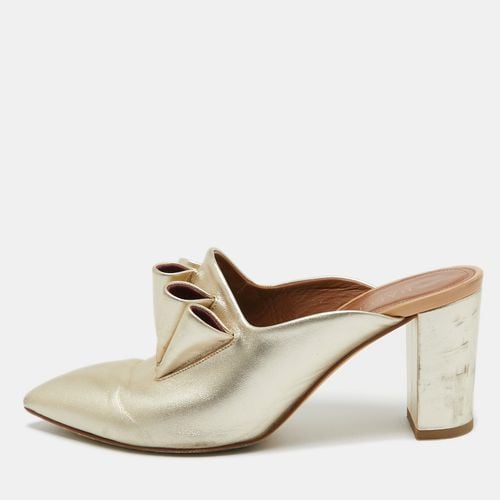 Malone Souliers Gold Leather Block Heel Mules Size 37.5 - Malone Souliers - Modalova