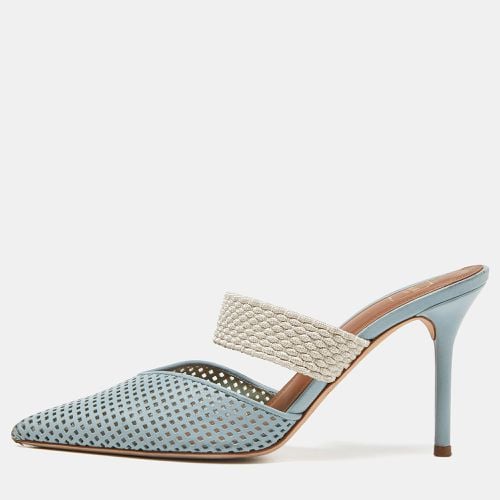 Malone Souliers Blue Perforated Leather Maisie Mules Size 37 - Malone Souliers - Modalova