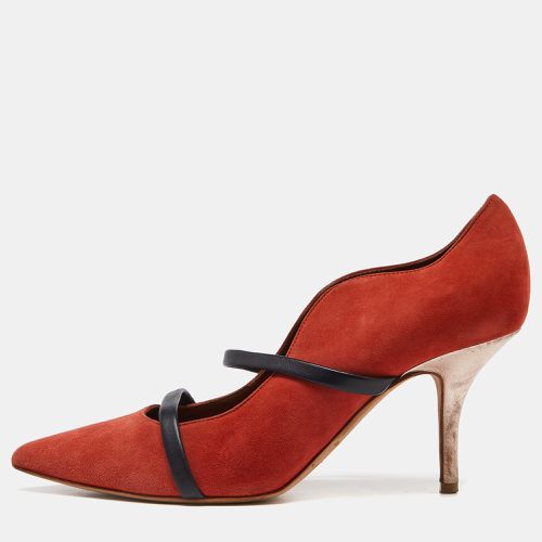 Malone Souliers Brick Moire Canvas and Leather Maureen Pumps Size 38 - Malone Souliers - Modalova