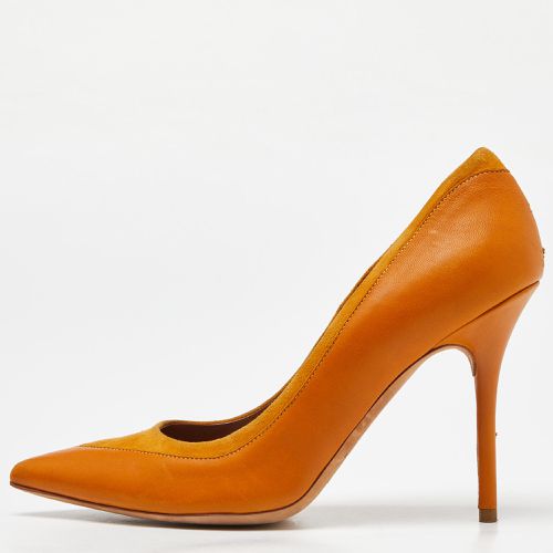 Malone Souliers Mustard Leather and Suede Pointed Toe Pumps Size 39 - Malone Souliers - Modalova