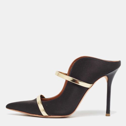 Malone Souliers Black/Gold Satin Maureen Pumps Size 37.5 - Malone Souliers - Modalova