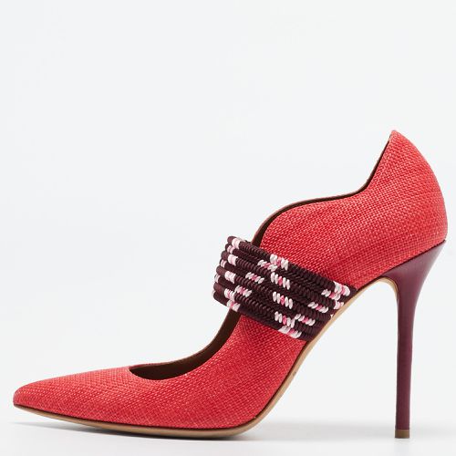 Malone Souliers Red Raffia Mannie Pumps Size 39.5 - Malone Souliers - Modalova