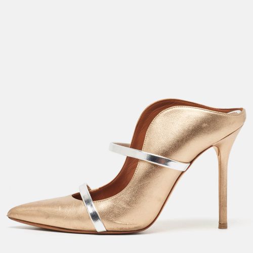 Malone Souliers Metallic Leather Maureen Pointed Toe Mules Size 38 - Malone Souliers - Modalova