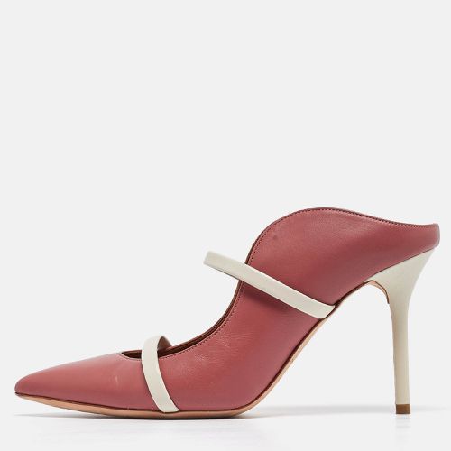 Malone Souliers Pink/White Leather Maureen Mules Size 38 - Malone Souliers - Modalova