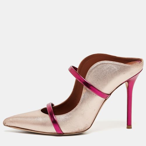 Malone Souliers Metallic Pink Leather Maureen Mules Size 37 - Malone Souliers - Modalova