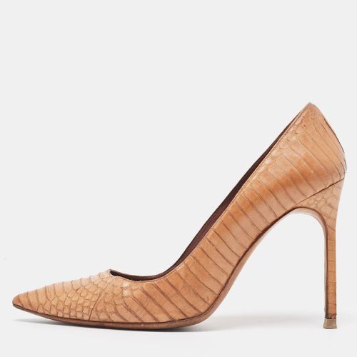 Manolo Blahnik Brown Watersnake BB Pumps Size 38 - Manolo Blahnik - Modalova