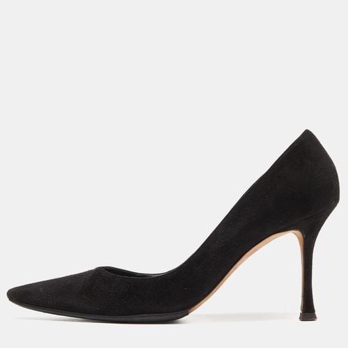 Manolo Blahnik Black Suede Pointed Toe Pumps Size 41.5 - Manolo Blahnik - Modalova