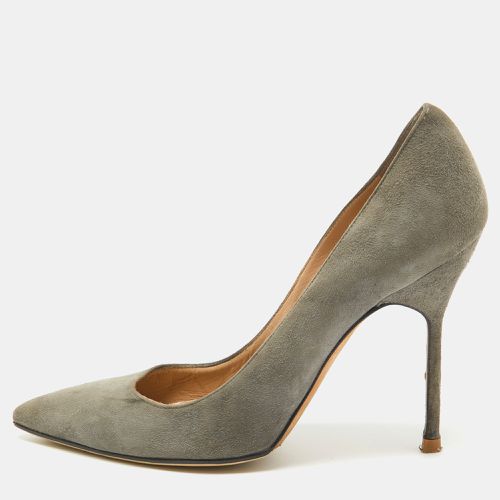 Manolo Blahnik Grey Suede BB Pumps Size 38 - Manolo Blahnik - Modalova