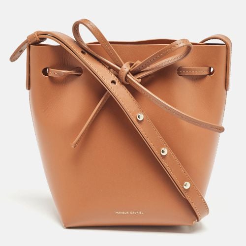 Leather Mini Bucket Bag - Mansur Gavriel - Modalova