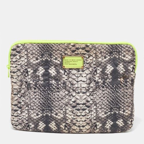 Marc by Marc Jacobs Grey Nylon Snakeskin Printed Laptop Case - Marc by Marc Jacobs - Modalova