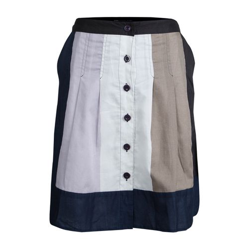 Marc by Marc Jacobs Colorblock Cotton Button Front Skirt S - Marc by Marc Jacobs - Modalova