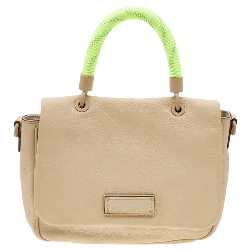 Marc by Marc Jacobs Cream/Neon Leather Novelty Too Hot to Handle Top Handle Bag - Marc by Marc Jacobs - Modalova