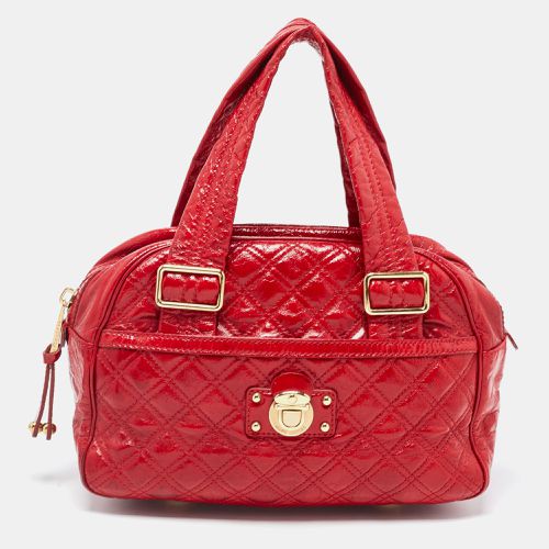 Marc Jacobs Red Quilted Patent Leather Ursula Satchel - Marc Jacobs - Modalova