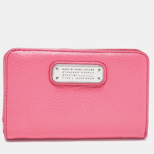 Leather Zip Around Wallet - Marc by Marc Jacobs - Modalova