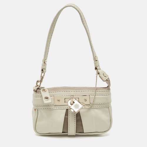 Marc By Marc Jacobs Off White Leather Padlock Charm Pochette Bag - Marc by Marc Jacobs - Modalova